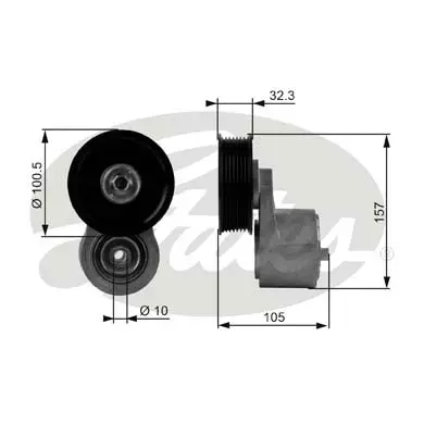 DA TENSIONERS T38245 DRIVEALIGN MV TENS Gates 