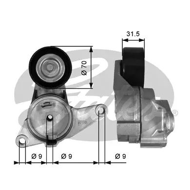 DA TENSIONERS T38397 DRIVEALIGN MV TENS Gates 