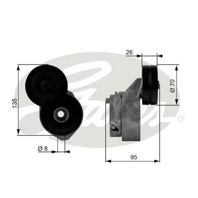 DA TENSIONERS T38430 DRIVEALIGN MV TENS Gates 