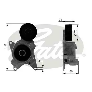 DA TENSIONERS T38435 DRIVEALIGN MV TENS Gates 