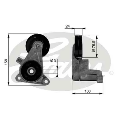 DA TENSIONERS T38437 DRIVEALIGN MV TENS Gates 
