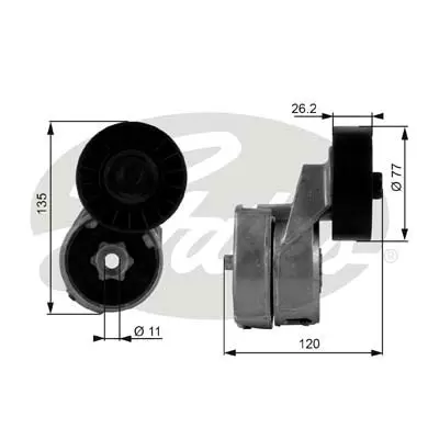 DA TENSIONERS T38443 DRIVEALIGN MV TENS *IC* Gates 