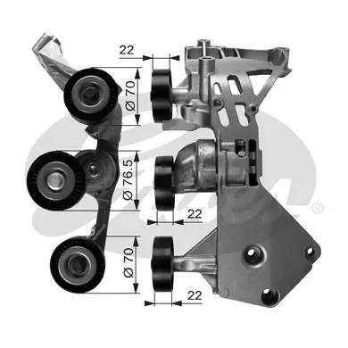 DA TENSIONERS T38465 DRIVEALIGN MV TENS Gates 