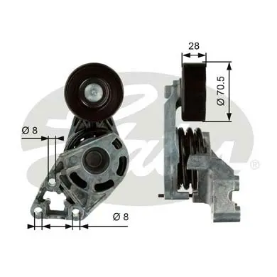 DA TENSIONERS T38472 DRIVEALIGN MV TENS Gates 