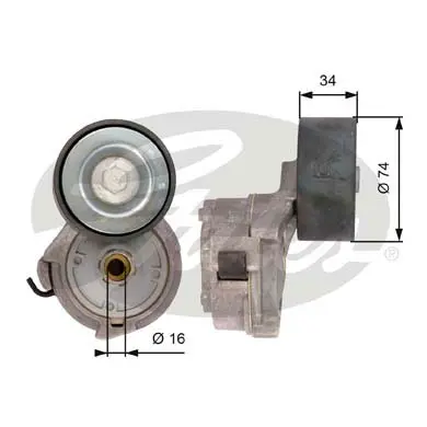DA TENSIONERS HEAVY DUTY T38559 FLEETRUNNER MV TENS Gates 