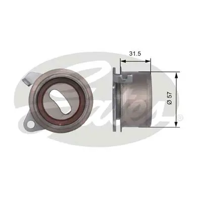 PG tensioners T41244 POWERGRIP IDLER Gates 