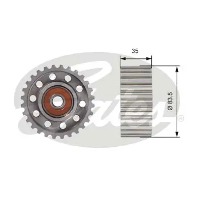 PG tensioners T42100 POWERGRIP IDLER Gates 