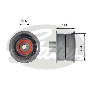 PG tensioners T42106 POWERGRIP IDLER Gates 