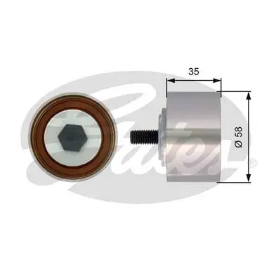 PG tensioners T42121 POWERGRIP IDLER Gates 