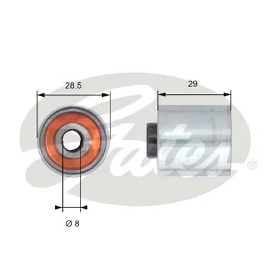 PG tensioners T42148 POWERGRIP IDLER Gates 