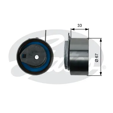 PG tensioners T43008 POWERGRIP TENSIONER Gates 