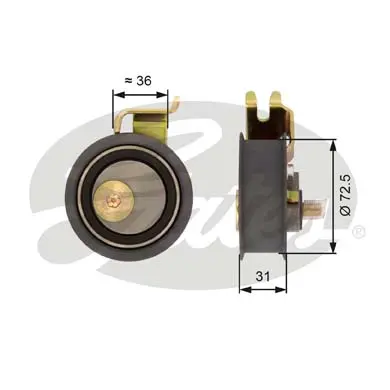 PG tensioners T43016 POWERGRIP TENSIONER Gates 