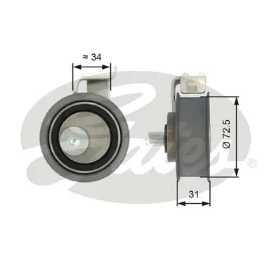 PG tensioners T43017 POWERGRIP TENSIONER Gates 