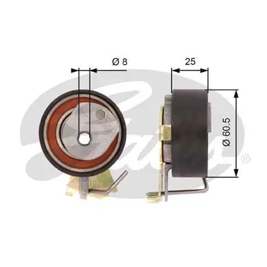 PG tensioners T43023 POWERGRIP TENSIONER Gates 