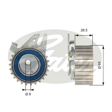 PG tensioners T43033 POWERGRIP TENSIONER Gates 