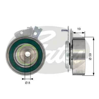PG tensioners T43038 POWERGRIP TENSIONER Gates 