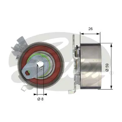 PG tensioners T43040 POWERGRIP TENSIONER Gates 
