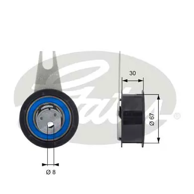PG tensioners T43041 POWERGRIP TENSIONER Gates 