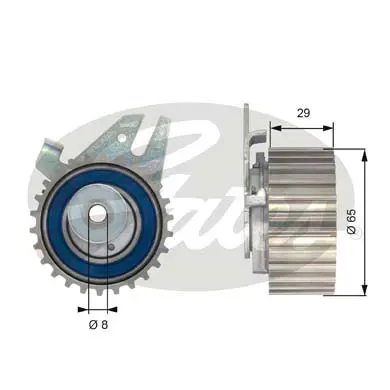 PG tensioners T43043 POWERGRIP TENSIONER Gates 