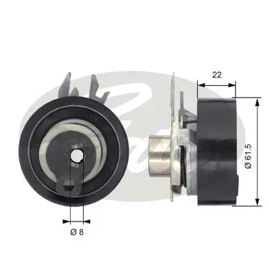PG tensioners T43046 POWERGRIP TENSIONER Gates 
