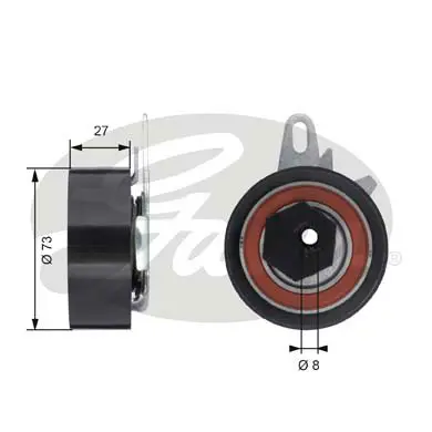 PG tensioners T43047 POWERGRIP TENSIONER Gates 