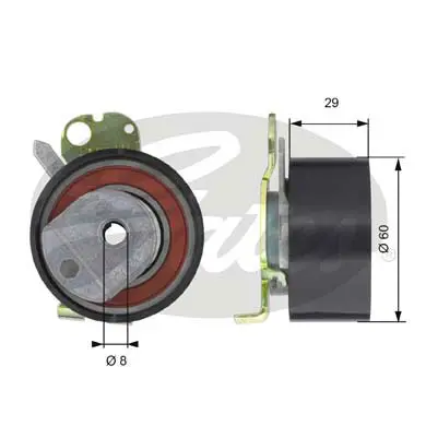 PG tensioners T43050 POWERGRIP TENSIONER Gates 