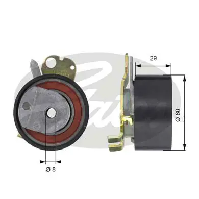 PG tensioners T43051 POWERGRIP TENSIONER Gates 
