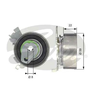 PG tensioners T43053 POWERGRIP TENSIONER Gates 