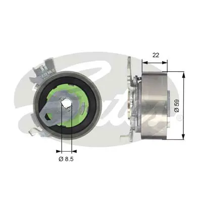 PG tensioners T43060 POWERGRIP TENSIONER Gates 