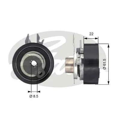 PG tensioners T43061 POWERGRIP TENSIONER Gates 
