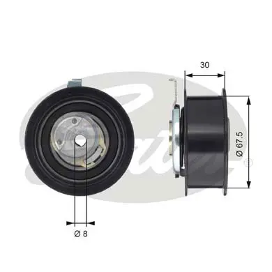 PG tensioners T43062 POWERGRIP TENSIONER Gates 