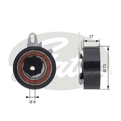 PG tensioners T43067 POWERGRIP TENSIONER Gates 