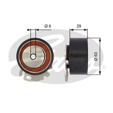 PG tensioners T43068 POWERGRIP TENSIONER Gates 