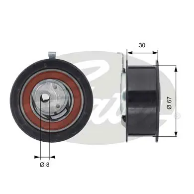 PG tensioners T43069 POWERGRIP TENSIONER Gates 