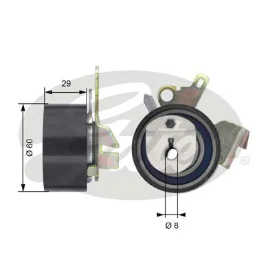 PG tensioners T43074 POWERGRIP TENSIONER Gates 