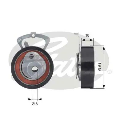 PG tensioners T43078 POWERGRIP TENSIONER Gates 
