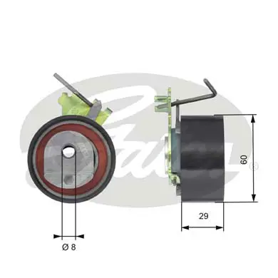 PG tensioners T43088 POWERGRIP TENSIONER Gates 
