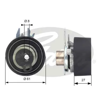 PG tensioners T43090 POWERGRIP TENSIONER Gates 