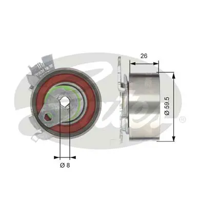 PG tensioners T43106 POWERGRIP TENSIONER Gates 