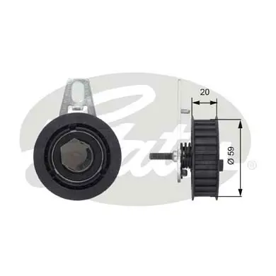 PG tensioners T43108 POWERGRIP TENSIONER Gates 