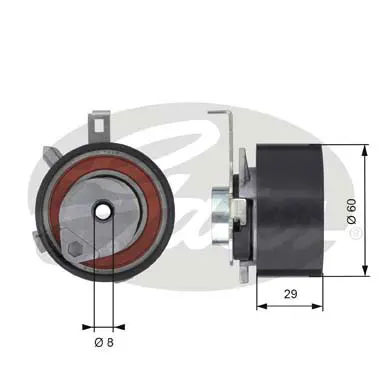 PG tensioners T43115 POWERGRIP TENSIONER Gates 