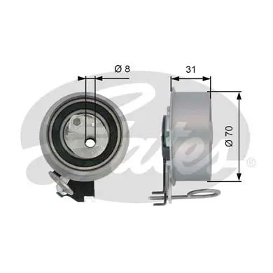 PG tensioners T43135 POWERGRIP TENSIONER Gates 