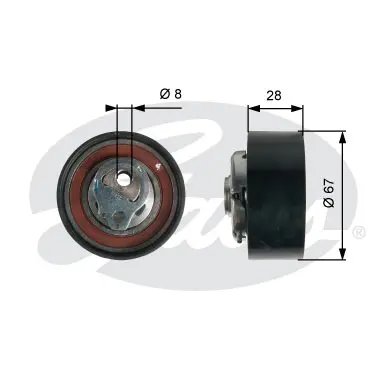 PG tensioners T43136 POWERGRIP TENSIONER Gates 