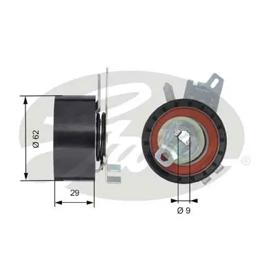 PG tensioners T43145 POWERGRIP TENSIONER Gates 