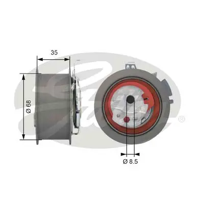 PG tensioners T43151 POWERGRIP TENSIONER Gates 