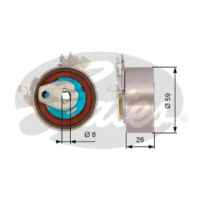 PG tensioners T43154 POWERGRIP TENSIONER Gates 