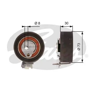 PG tensioners T43157 POWERGRIP TENSIONER Gates 