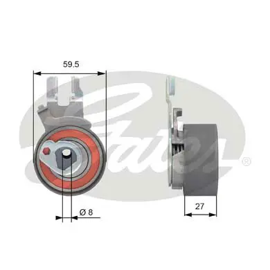 PG tensioners T43173 POWERGRIP TENSIONER Gates 