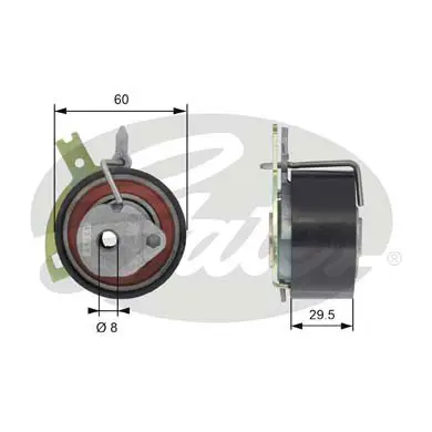 PG tensioners T43186 POWERGRIP TENSIONER Gates 
