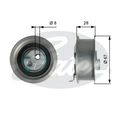 PG tensioners T43237 POWERGRIP TENSIONER Gates 